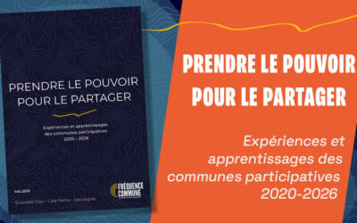 Prendre le pouvoir pour le partager